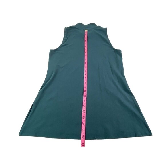 JAMES PERSE Women Sleeveless Mock Neck Top Sz 3/L Green Jersey Knit hb-19 - Picture 9 of 14